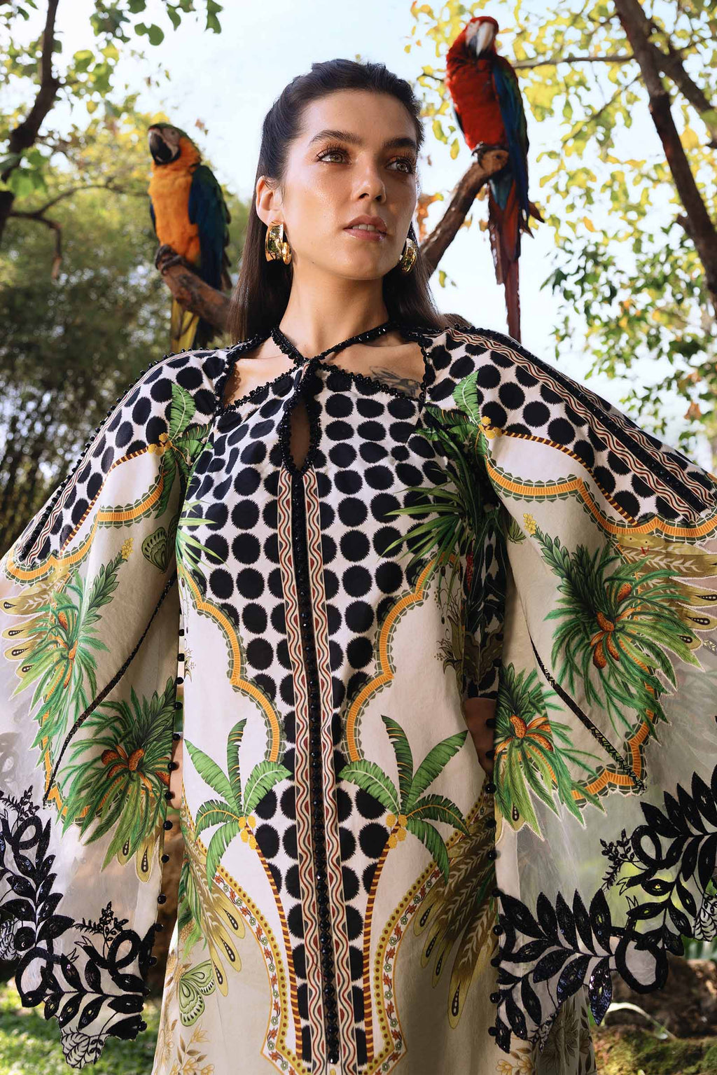 3 Piece Unstitched Embroidered Lawn Suit