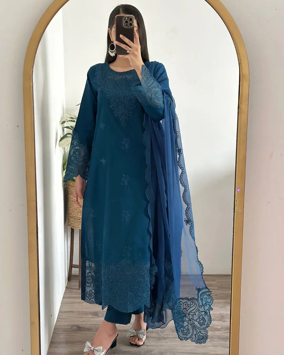 Mystic Glaze - Premium Embroidered Signature Lawn Cotton Suit