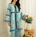 Premium Printed Grip 2-Piece Co-ord Set - Sky Blue