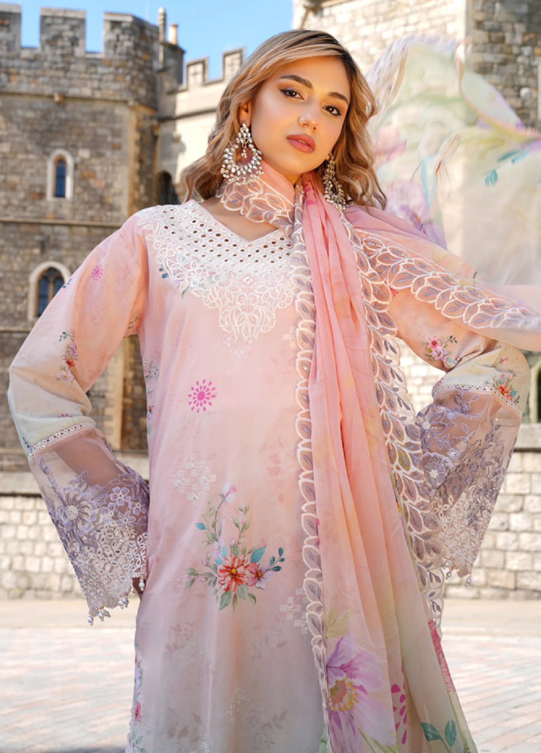 Al Zohaib Printkari Unstitched Embroidered Lawn 3 Piece Suit