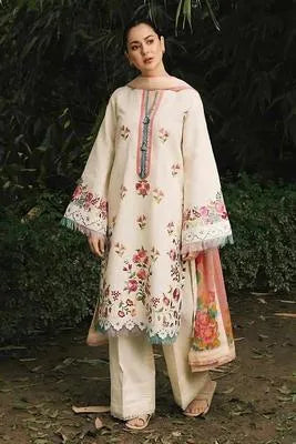 Women 3 Piece Embroidered Lawn Suit