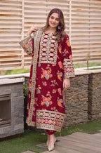 Signature Stitched Luxury Embroidered Suit